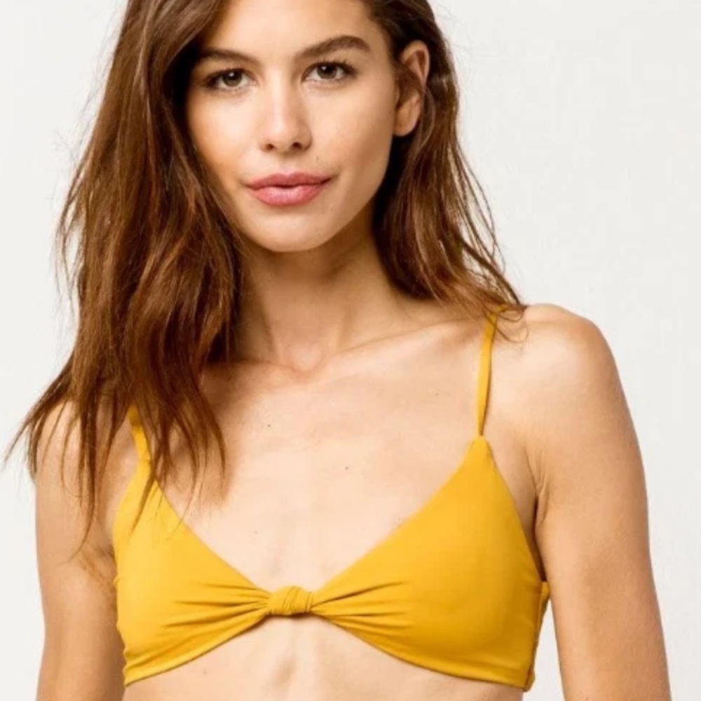 O'Neill Mustard Yellow Twist Front Bikini Set - Picture 4 of 7